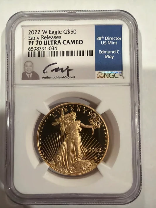 2022 W Eagle G$50 Early Release PF70 Ultra Cameo